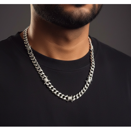 Wire barbed necklace
