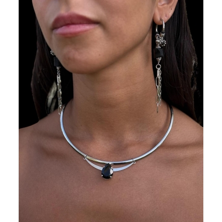Black zircone choker