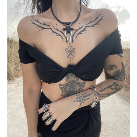 Dracula choker - black cilicon