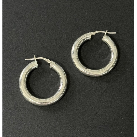 Silver hoops - 4