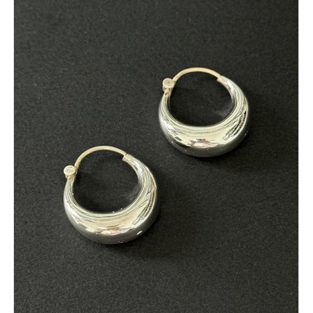 Silver hoops - 2