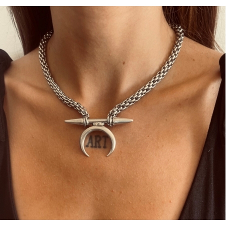 La Luna choker - snake chain
