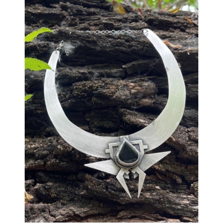 Black agate choker