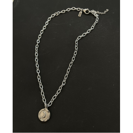 Moon coin necklace
