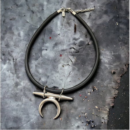 Luna choker - black cilicone