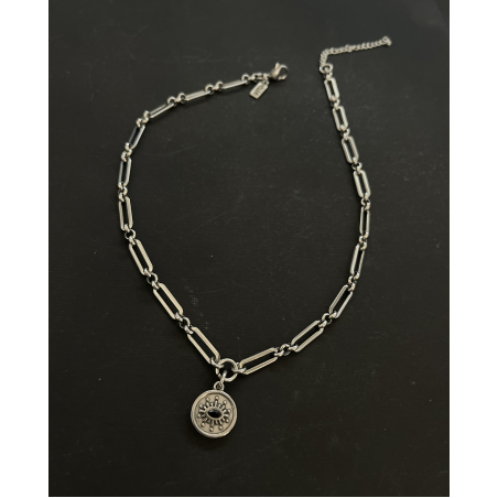Black eye necklace
