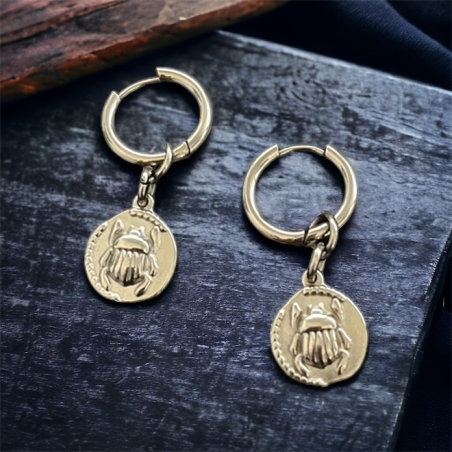Scarab earrings