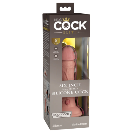דילדו\זין KING COCK  לא רוטט למתחילות וצרות 15 ס