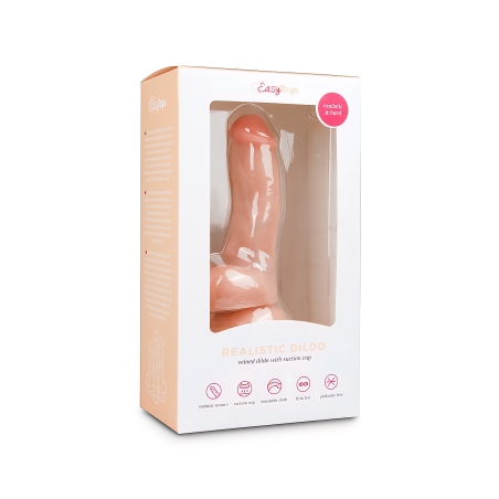 דילדו קטן  מציאותי עם כוס יניקה-Easytoys Dildo Collection