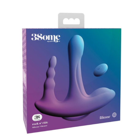 ויברטור אנאלי חרוזים רוטט לגירוי משולש-Threesome