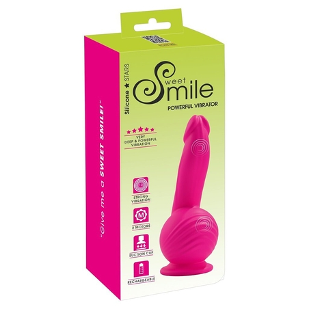 דילדו מיני רוטט חזק ונטען-smile