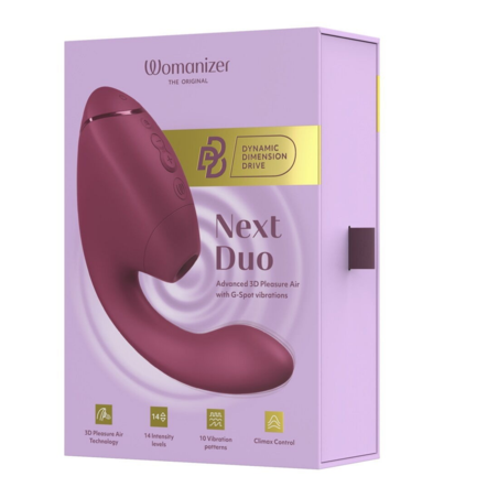 יונק פרימיום יוקרתי משולב עם רטט בחדירה NEXT DUO