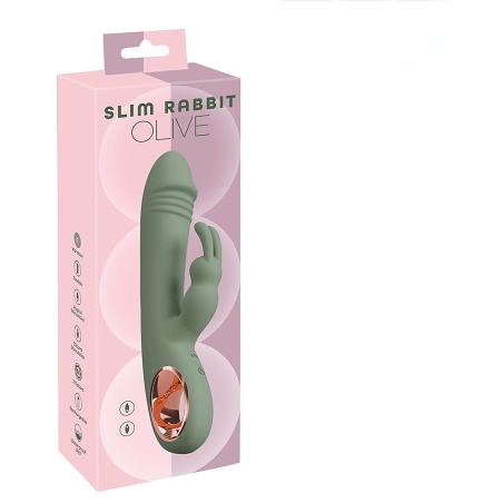 ויברטור משולב רוטט-Slim Rabbit Olive