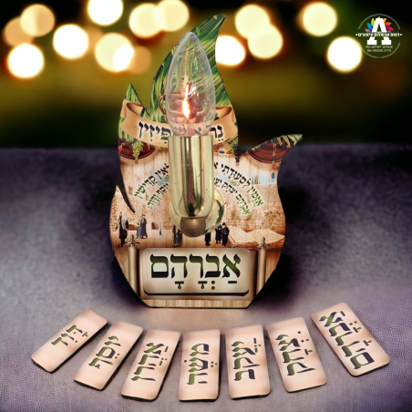 נר אושפיזין חשמלי לסוכה