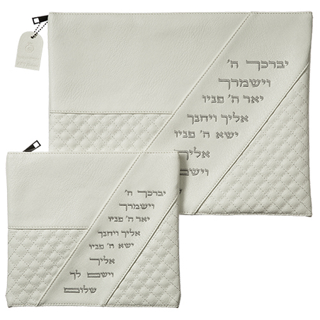 סט טלית תפילין דמוי עור יברכך