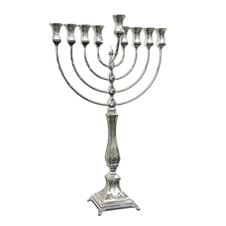 חנוכיה גולן נר מרובע ריקוע