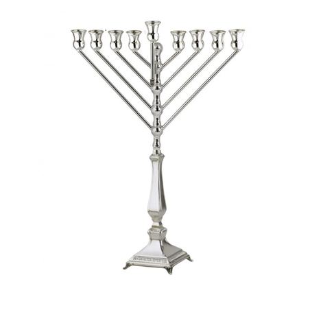 חנוכיה חבד גמלא - כסף טהור