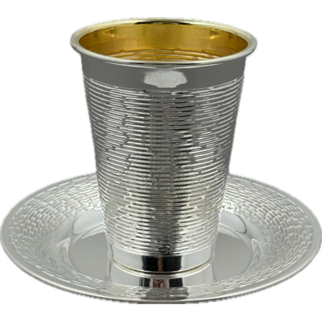 סט כוס בלז ריקוע פסים לרוחב