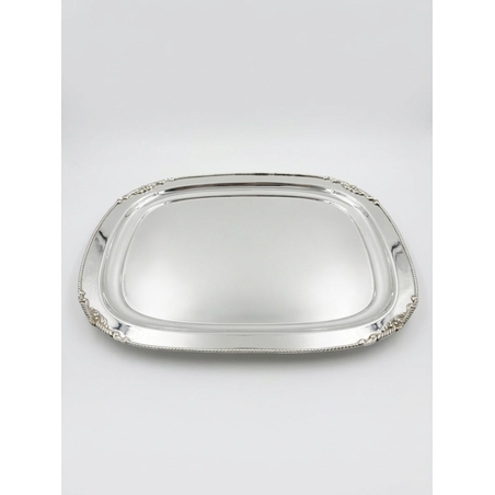 מגש כסף מעוטר