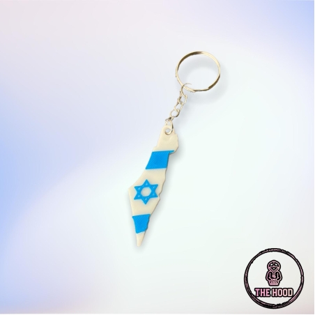 מחזיק מפתחות מפת מדינת ישראל