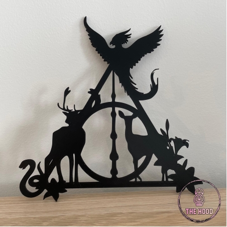 שלט אוצרות המוות הארי פוטר Harry Potter בהדפסת תלת מימד