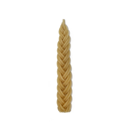 Natural Beeswax Havdalah Candle 10 wicks