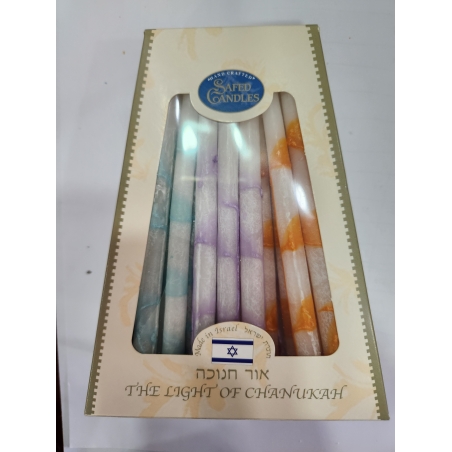 Handmade Hanukkah candles