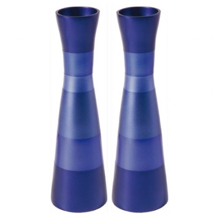 Candlesticks - Large - Blue