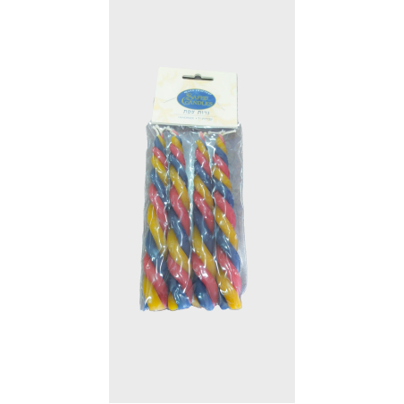 Mini havdalla candles multi-colored
