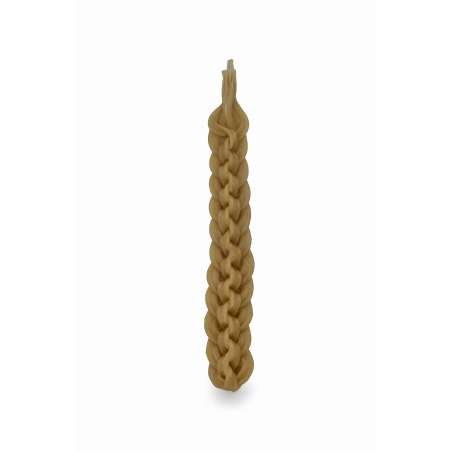 Natural Beeswax Havdalah Candle 18 wicks
