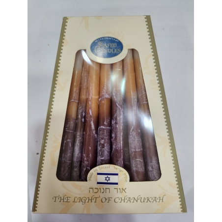 Handmade Hanukkah candles