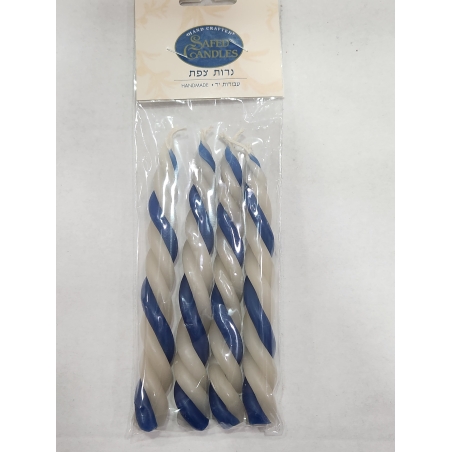 blue and white Mini havdalla candles