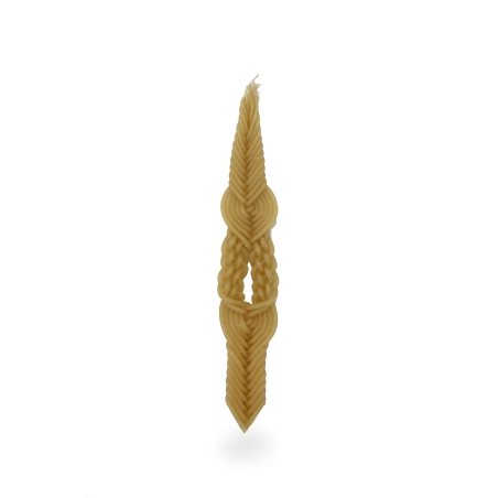 Natural Beeswax Havdalah Candle 12 wicks