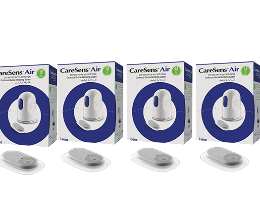 CareSens Air CGM - מערכת לניטור רציף של רמות סוכר בדם - לשימוש של 15 יום. 4 חיישנים במחיר מיוחד.