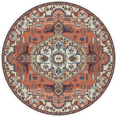 שטיח עגול כביס ופרקטי דגם גלזגו