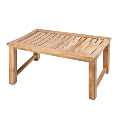 ספסל מלבני  יוקרתי מעץ טיק מלא למקלחת 76 ס