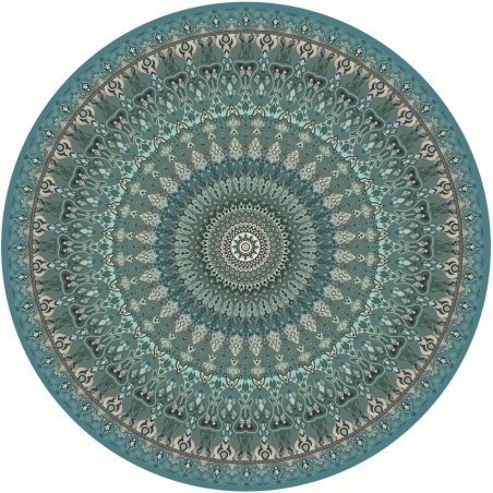 שטיח עגול כביס ופרקטי דגם ברצלונה