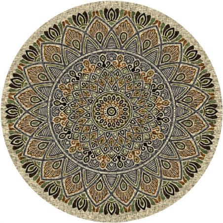 שטיח עגול כביס ופרקטי דגם בוסטון