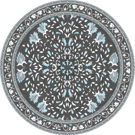 שטיח עגול כביס ופרקטי דגם אנקרה