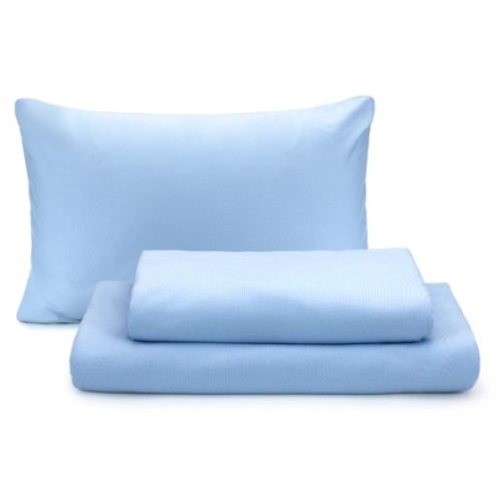 מצעי ג'רסי בגוון תכלת