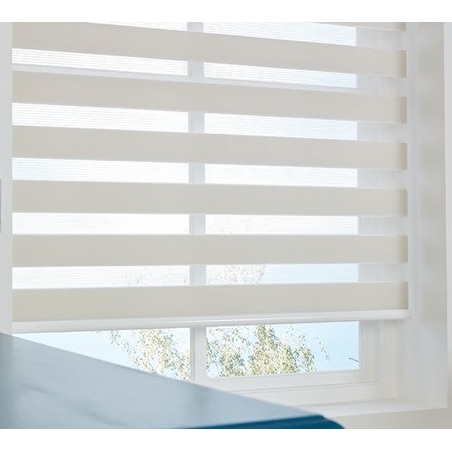 וילון זברה שמנת