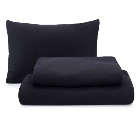 מצעי ג'רסי בגוון שחור