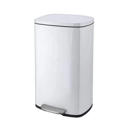 פח אשפה למטבח 50 ליטר בגוון לבן