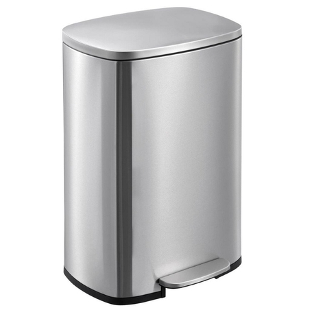 פח אשפה למטבח 50 ליטר בגוון ניקל מוברש