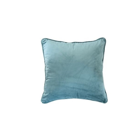 כרית נוי דגם קטיפה עם קדר בצבע סלדין בגודל 60/60 ס