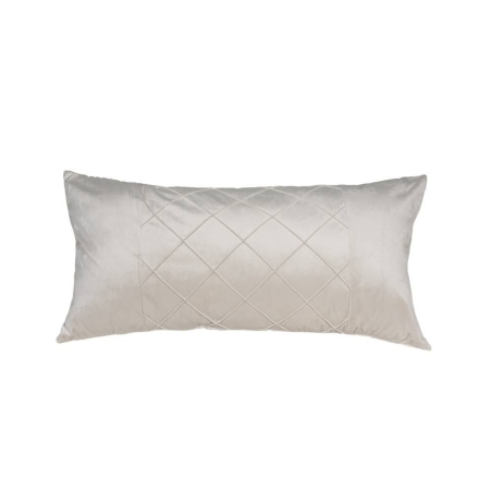 כרית נוי דגם גו`לי קטיפה מעויינים עם קדר בצבע שמנת 45*90