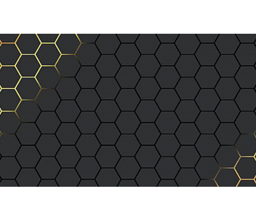 פד גיימינג דגם גאומטרי שחור זהב