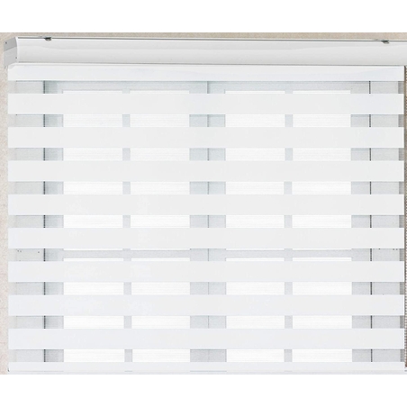 וילון זברה לבן