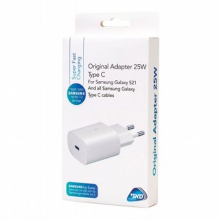 סט מטען סמסונג 25W לבן