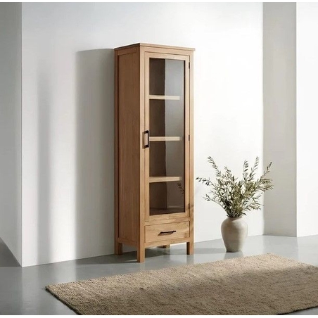 ויטרינה וינה עץ טבעי וזכוכית